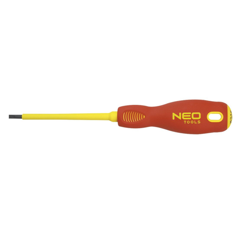 Wkrętak płaski Neo Tools 2,5x75mm, stal crmo 1000v
