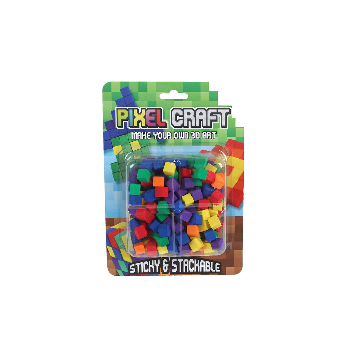 Klejone bloki artystyczne Pixel Craft 150 sztuk na karcie