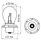 Bosma lampa 12V-25W P26S