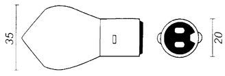 Bosma lampa 6v-25 25W BA20D