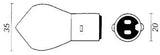 Bosma lampa 6v-25 25W BA20D
