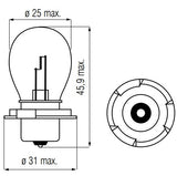 Bosma lampa 6V-25W P26S