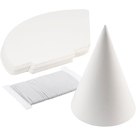 Creotime https: www.cchobby.nl stożek-h-23-cm-d-16-5-cm-230-gr-biały-50-piece-1-box