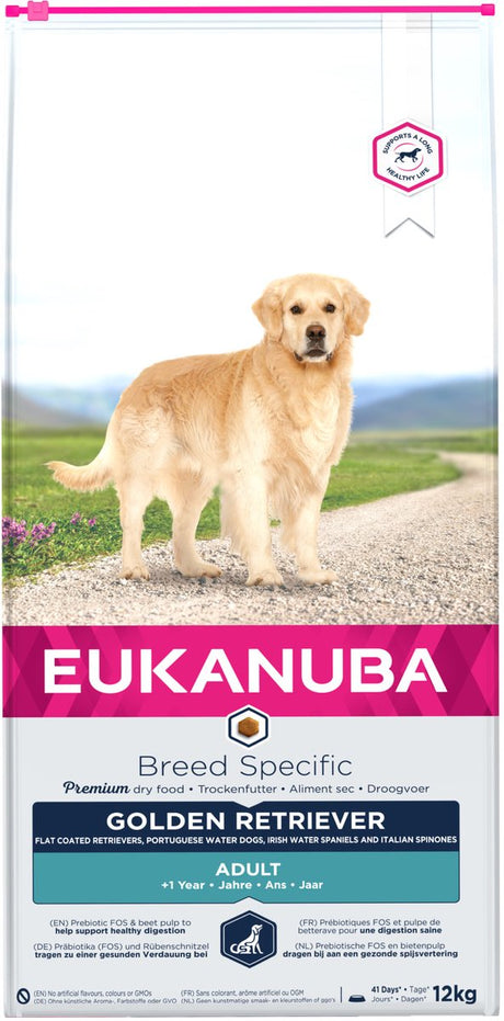 Eukanuba pies dorosły - golden retriever - kurczak - 12 kg