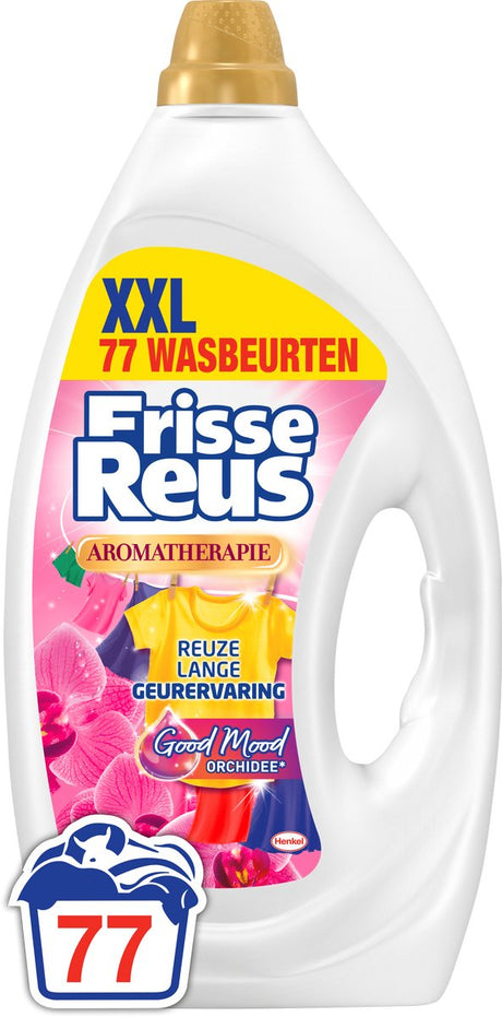 Świeża gigantyczna żelowa orchidea - detergent w płynie - pranie kolorowe - doznanie świeżego zapachu - 77 prań - opakowanie zbiorcze