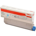 Kaseta z tonerem oki c833, 843 cyjan
