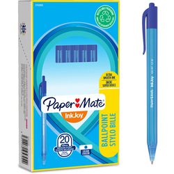 Długopis inkjoy 100rt Papermate s0957040 średni niebieski przycisk