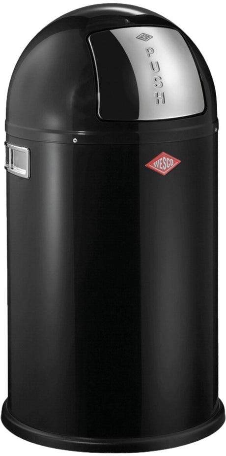 Kosz na śmieci Wesco Pushboy Junior | 22 litry | metal - czarny | kosz na śmieci - wyprodukowany w Niemczech