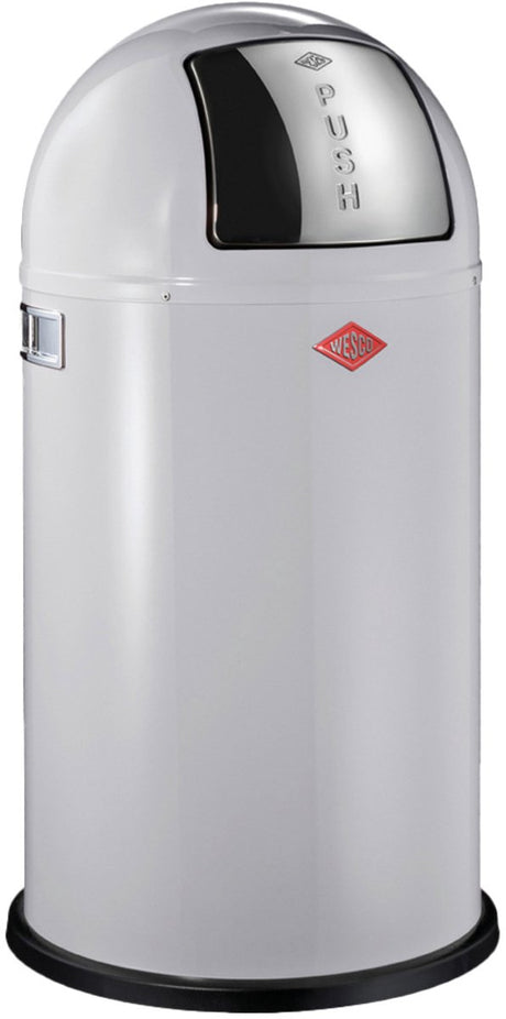 Kosz na śmieci Wesco | 50 litrów | metal - szary | kosz na śmieci - wyprodukowany w Niemczech