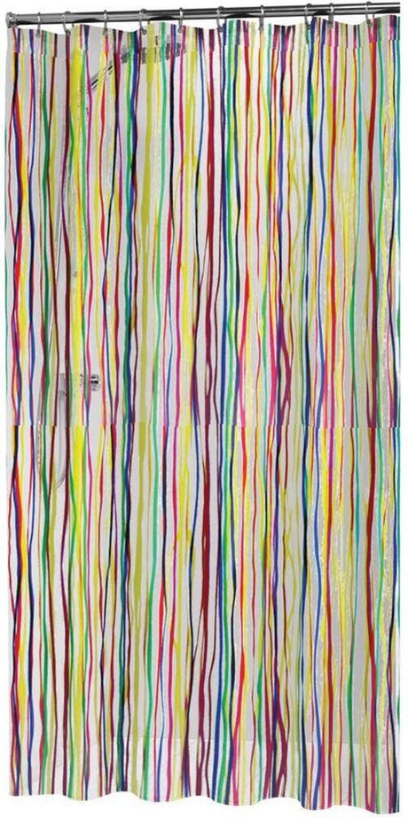 Zasłona prysznicowa Sealskin rigato 180x200 cm - peva - multi