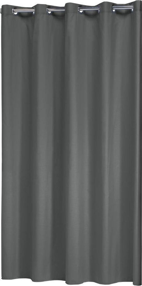 Zasłona prysznicowa Sealskin coloris 180x200 cm - poliester bawełna - szara