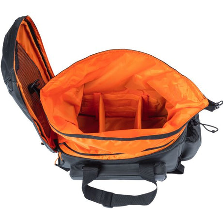 Basil Miles XL Pro Bagage Torb, czarna pomarańcza, wodoodporna, 9-36L, odpowiednia do rowerów elektrycznych