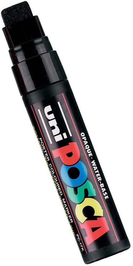 Marker farbowy Uni Posca 17k czarny - punkt blokowy 15mm