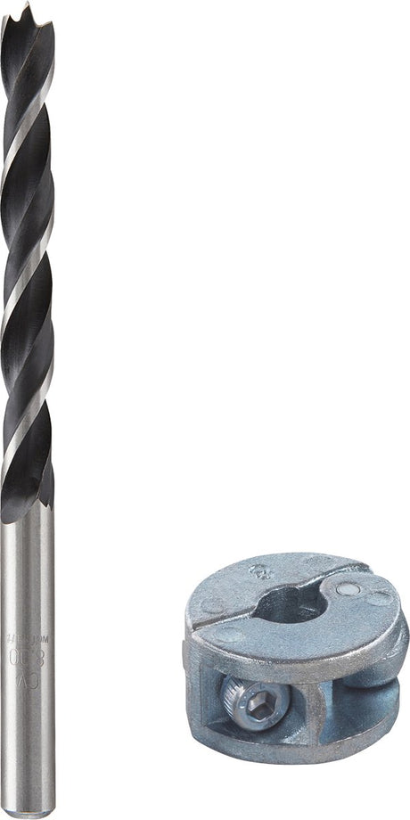 Wolfcraft - wiertło do drewna 8 mm kołki - wiertło kręte do kołków - 2732000