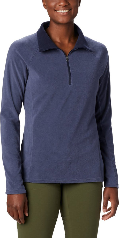 Columbia glacial™ iv 1 2 sweter polarowy z zamkiem błyskawicznym damski - sweter outdoorowy - sweter polarowy - rozmiar s - niebieski