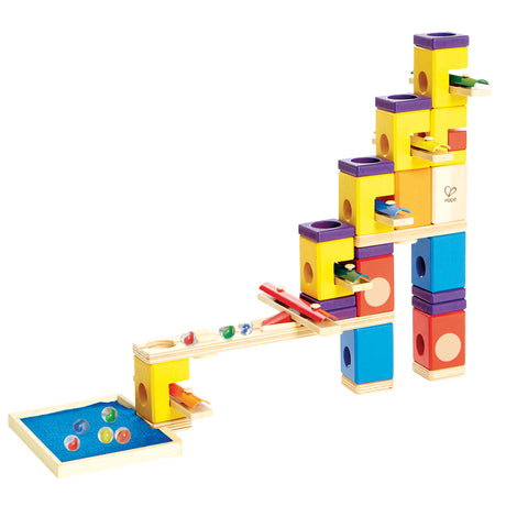 Hape quadrilla drewniany marmurowy tor muzyczny motion, 97 szt.