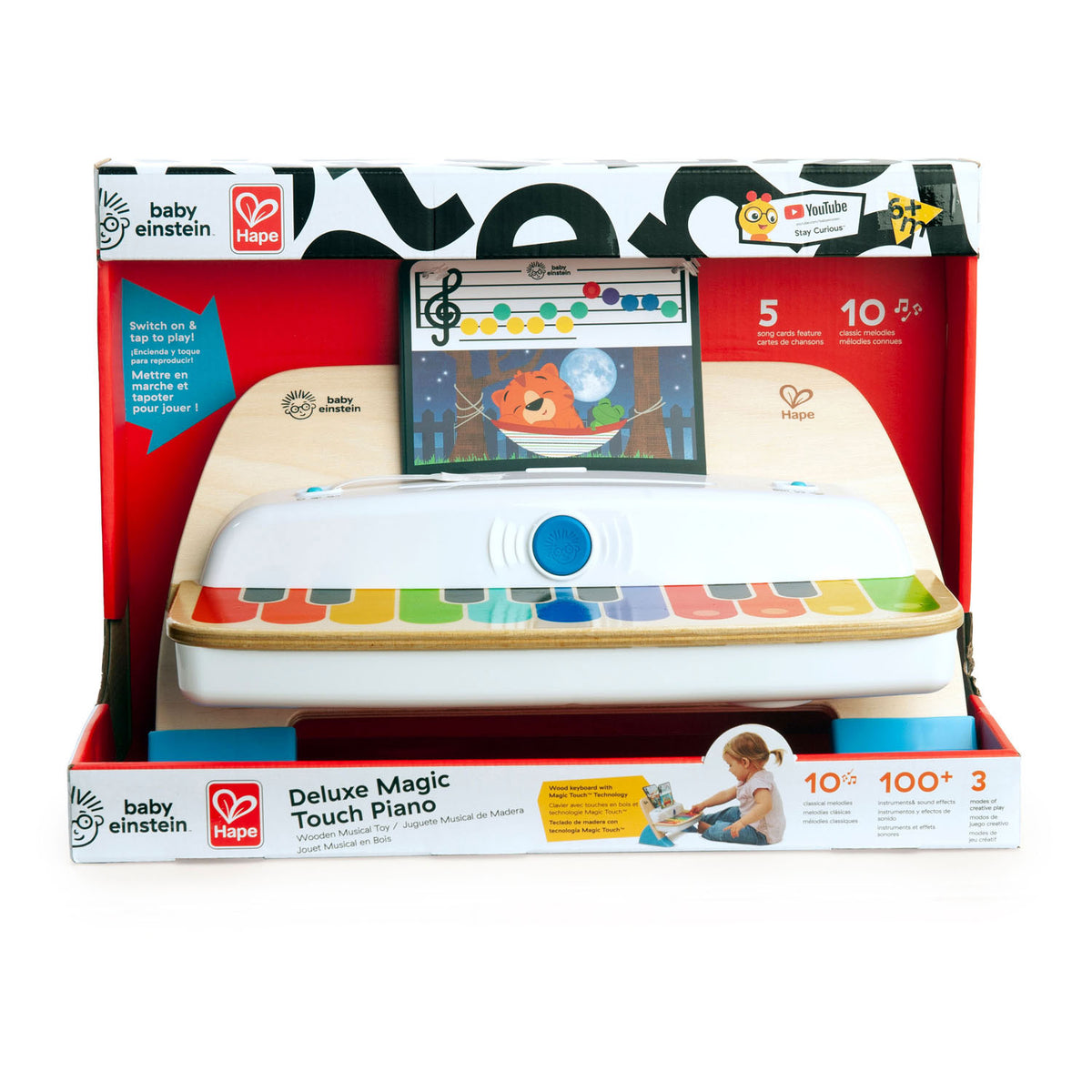 Hape razem nastrojone drewniane pianino