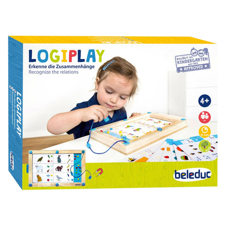 Beleduc logiczna drewniana gra magnetyczna