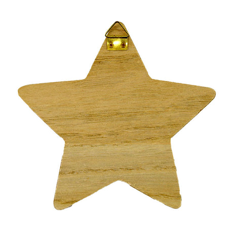 Houten knutsel ster - 10,5x10,5cm