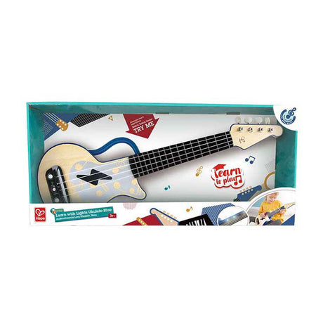 Ukulele Hape ze światłami - niebieskie