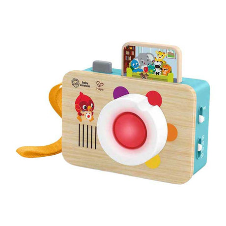 Zabawkowy aparat Hape z obiektywem do nauki