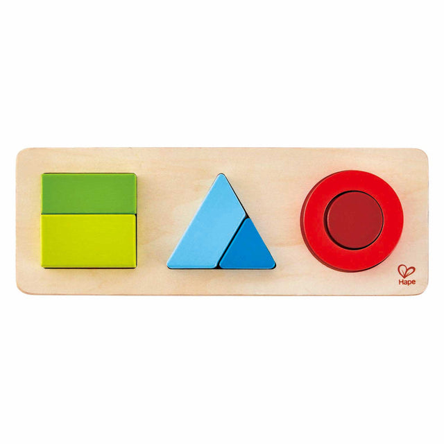 Puzzle w kształcie geometrii Hape - 7 elementów.