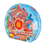 Puzzle Hape Podziemny Świat ze Światłem - 36 elementów.
