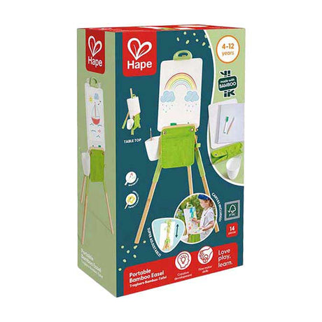 Hape przenośne sztalugi bambusowe - 14 szt.