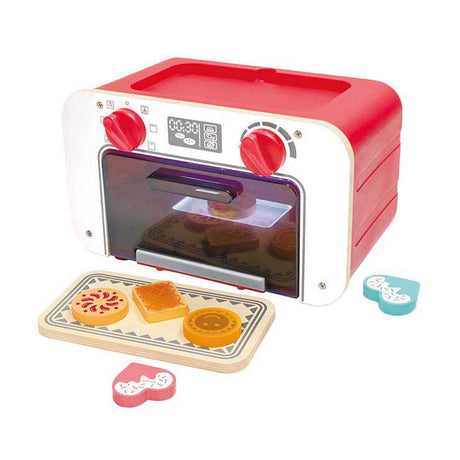 Hape Zabawkowy piekarnik z magicznymi ciasteczkami - Zestaw z piekarnikiem zmieniającym kolor, od 3 lat