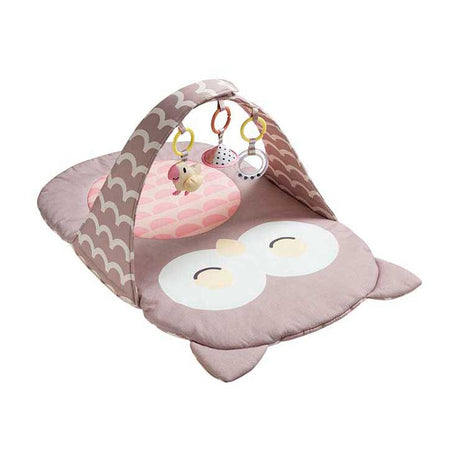 Hape Play Arch Owl Sina - zabawka dla dzieci z grzechotką, lustrem i gryzakiem, od 0 miesiąca