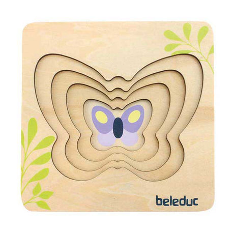 Puzzle motylkowe z drewna Beleduc