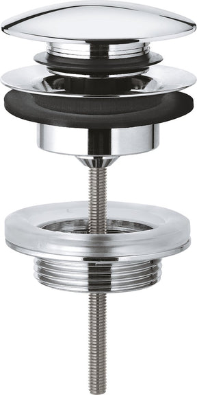 Grohe klikwaste afvoerplug - 5 4 inch - push-to-open - chroom
