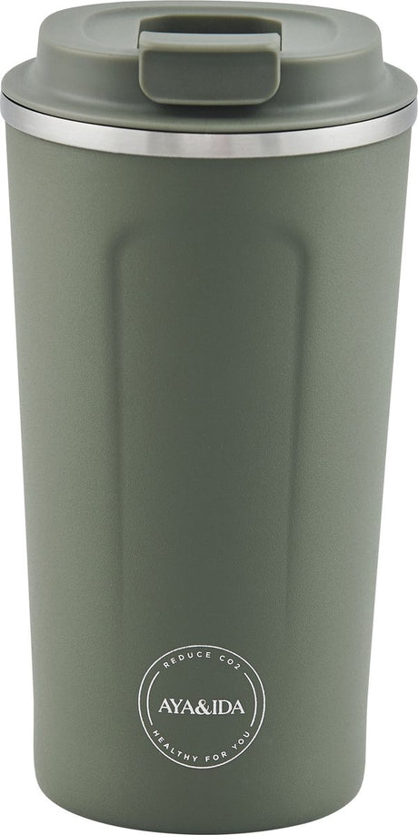 Aya ida aya ida - Cup2go - kubek termosowy - filiżanka kawy - kawa na wynos - kubek podróżny - zabierz ze sobą - 500ml - tropikalna zieleń