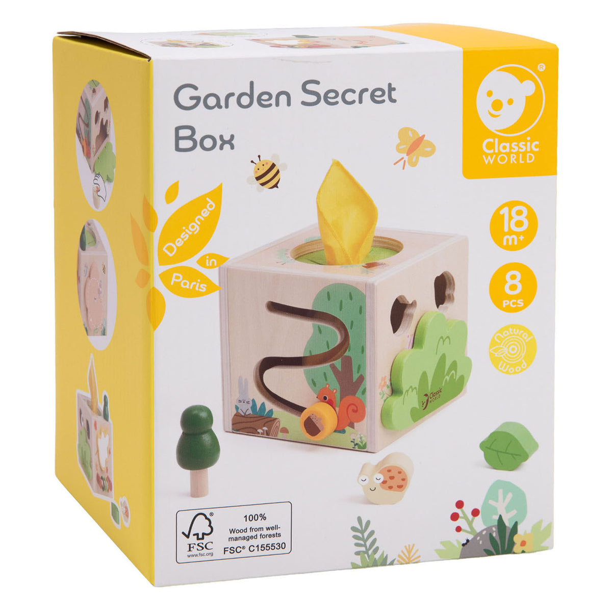 Classic world houten speelgoedkist garden secret