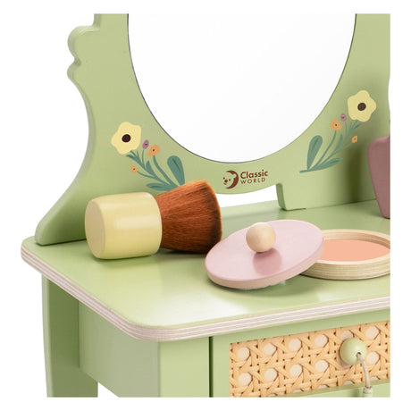 Classic world houten vintage kaptafelset.
