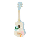 Klasyczna światowa drewniana gitara ukulele dla dzieci niebieska - uni