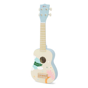 Klasyczna światowa drewniana gitara ukulele dla dzieci niebieska - uni