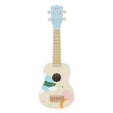 Klasyczna światowa drewniana gitara ukulele dla dzieci niebieska - uni