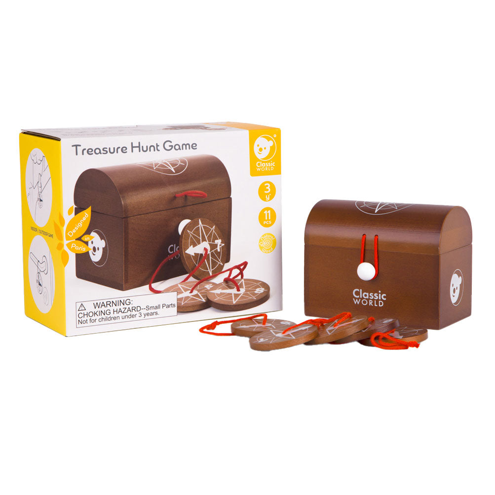 Classic World World Wooden Schatejacht Game