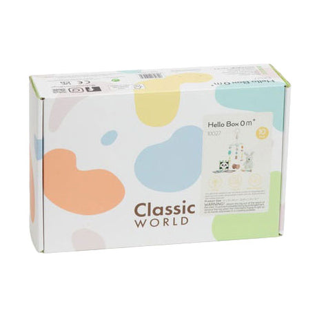 Klasyczne pudełko na zabawki World Baby Hello w wieku 0-6 miesięcy