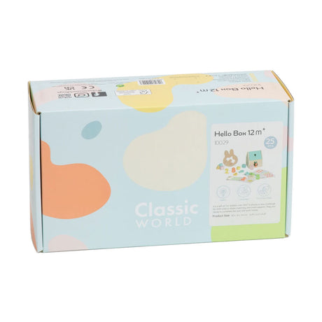 Lobbes Toys BV Classic World Pudełko na zabawki dla dziecka Hello w wieku 12-18 miesięcy
