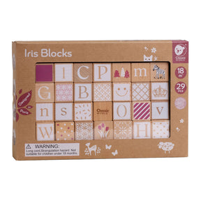 Drewniane klocki irysowe Classic World, 29 szt.