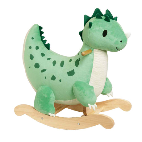 Klasyczny światowy drewniany dinozaur na biegunach