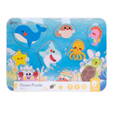 Drewniane puzzle świata Classic World - 9 szt.