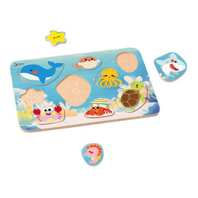 Drewniane puzzle świata Classic World - 9 szt.