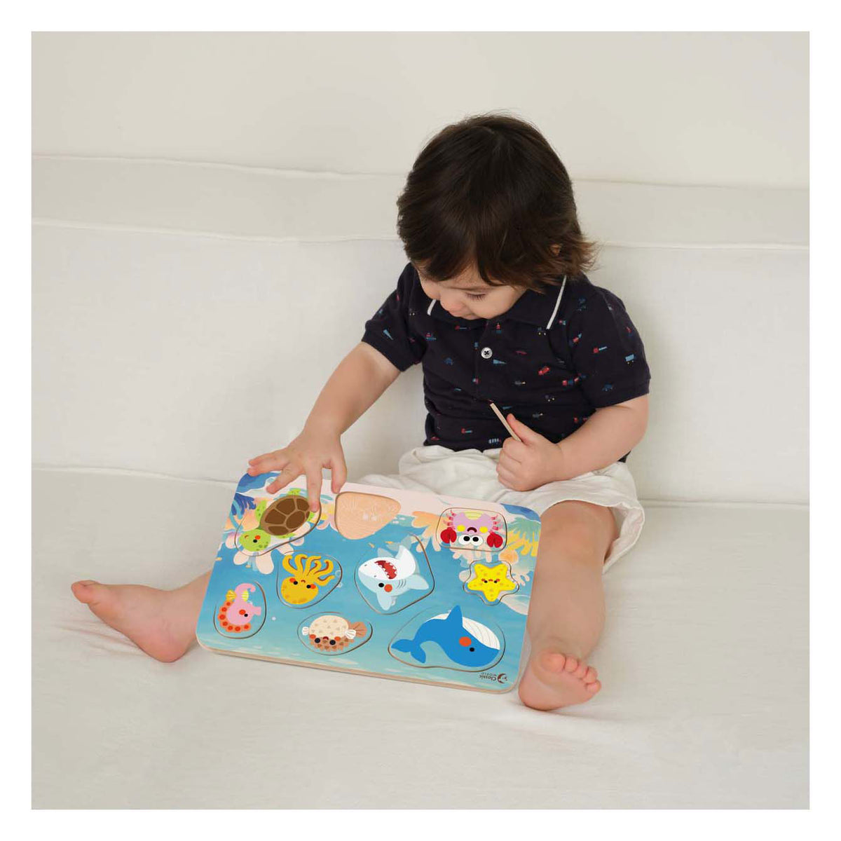 Drewniane puzzle świata Classic World - 9 szt.