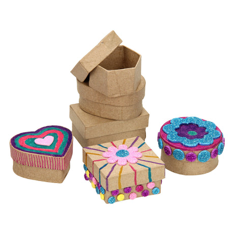 Firma Creativ https: www.cchobby.nl mini-pudełka-h-3-cm-d-4-6-cm-6-piece-1-box