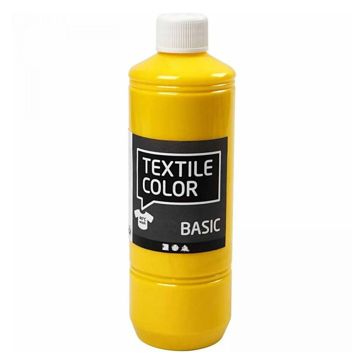 Farba do tekstyliów firmy Creativ - kolory podstawowe, 5x500ml