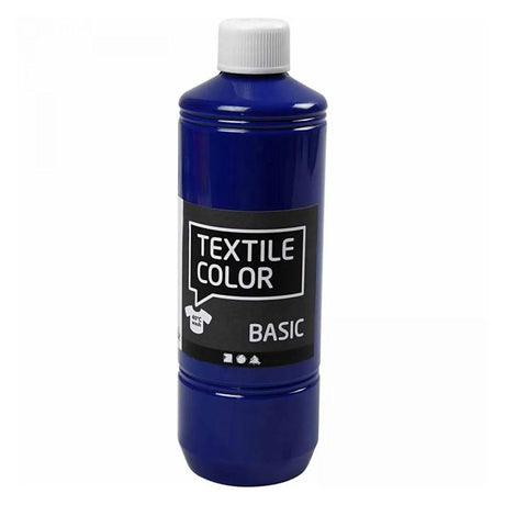 Farba do tekstyliów firmy Creativ - kolory podstawowe, 5x500ml