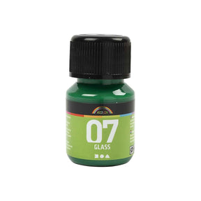 Trwała farba do szkła firmy Creativ - brylantowa zieleń, 30ml